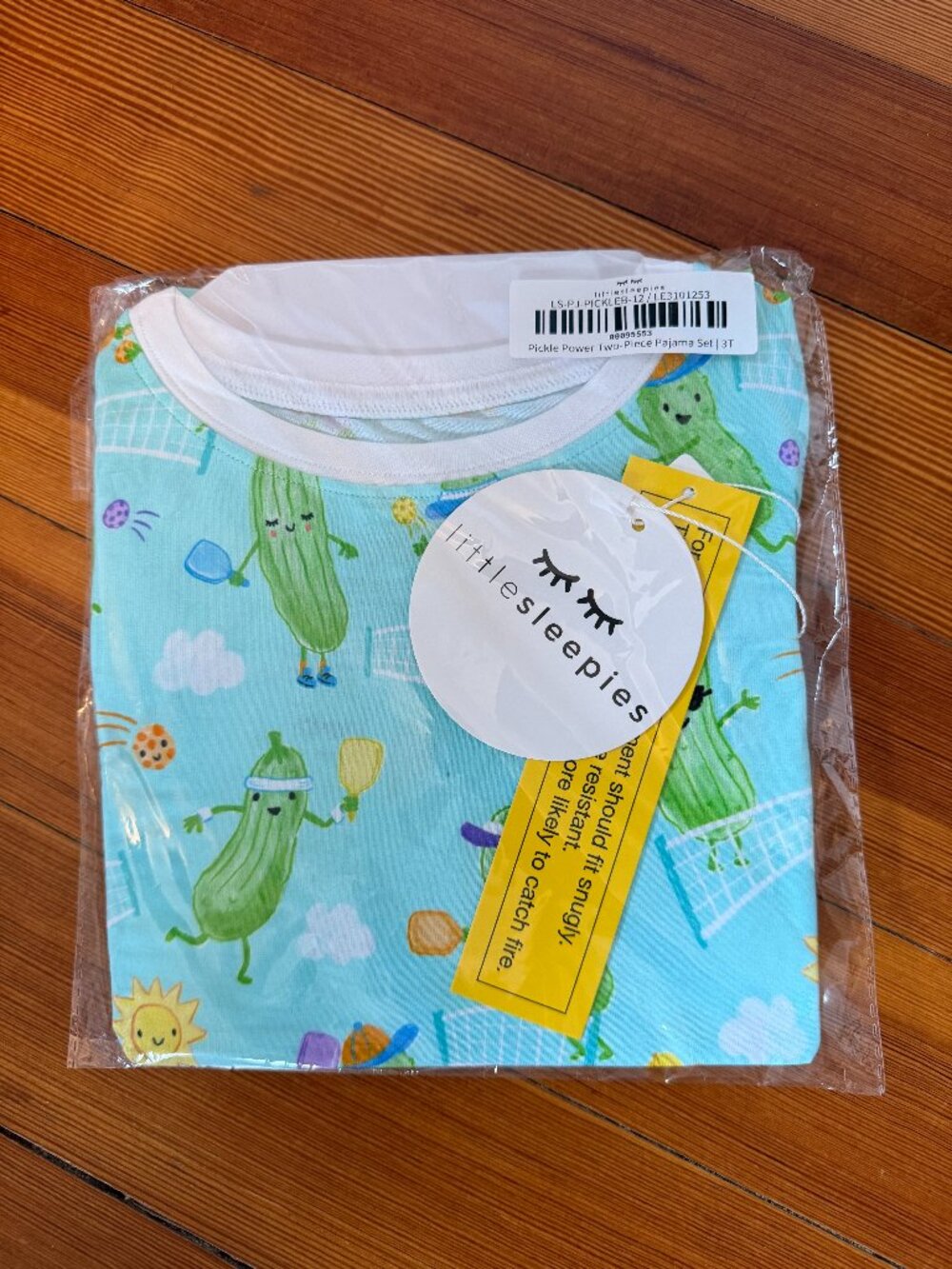 Little Sleepies NWT Pickle Power Two-Piece Pajama Set 3T
